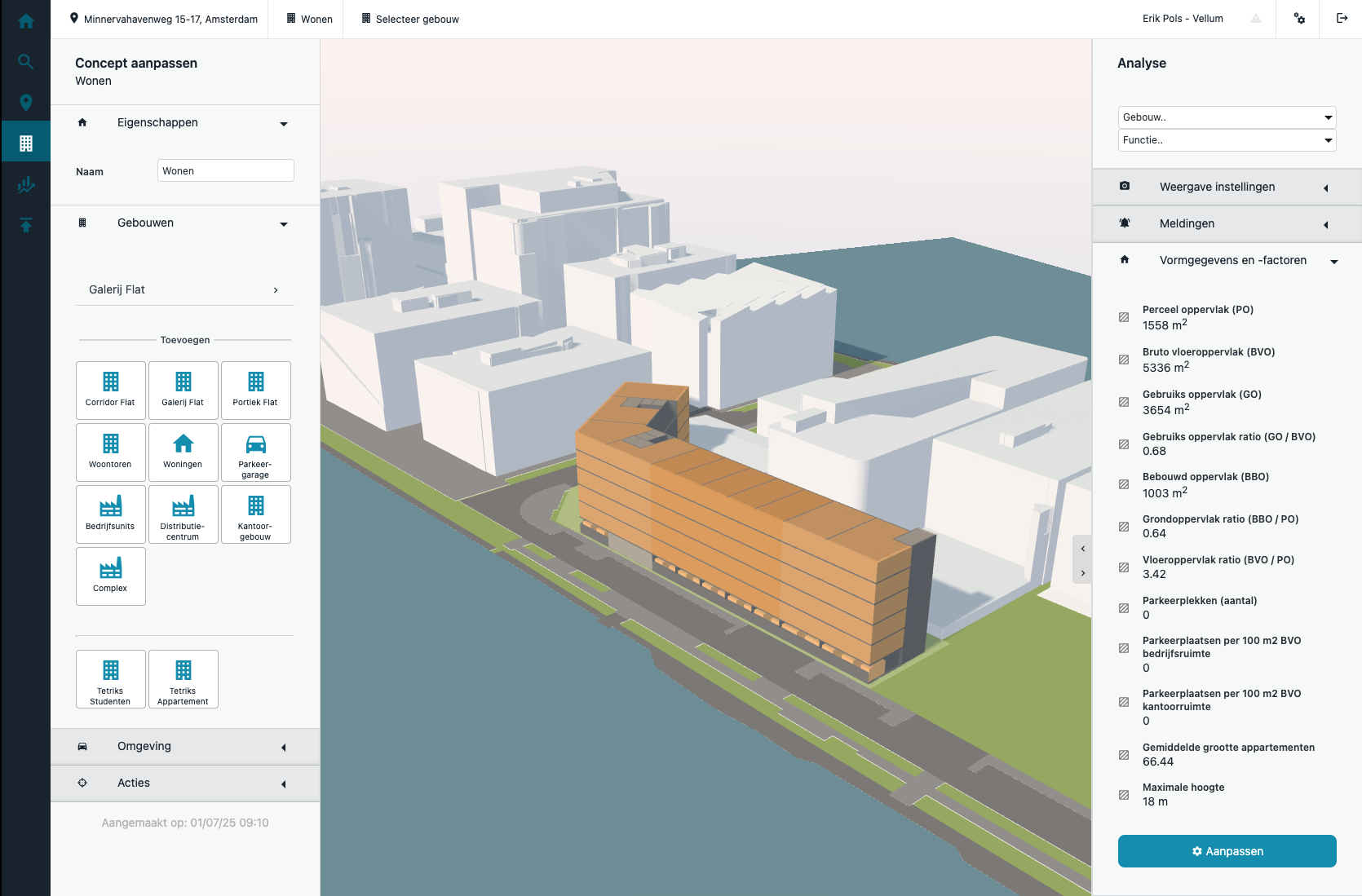 Screenshot van Concepten